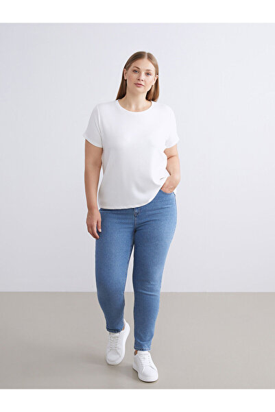 LC Waikiki Mom Fit Kadın Jean Pantolon
