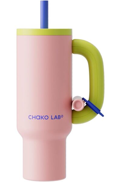 CHAKO LAB CHaKOLAB BaWangCUP Stainless Steel Insulated Tumbler with Handle and Straw, BPA Free, 950 ml