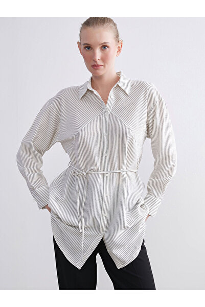 LC Waikiki İzr New Season Striped Women's Shirt Tunic