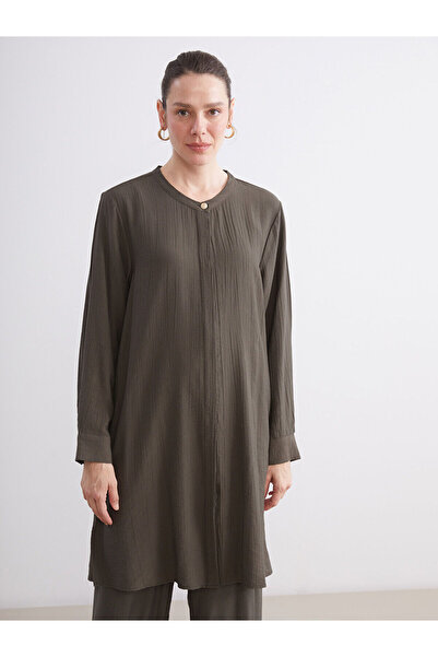 LC Waikiki Nevavm with Difference Lcw Grace Hakim Collar Women's Shirt Tunic