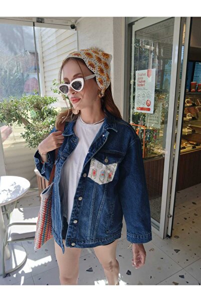 boutich PATCHWORK ÇİÇEK DENİM CEKET – KADIN (TEK ADET & KİŞİYE ÖZEL ÜRETİM)