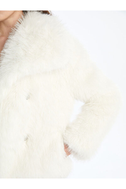 LC Waikiki New Season Jacket Collar Women's Fur Coat