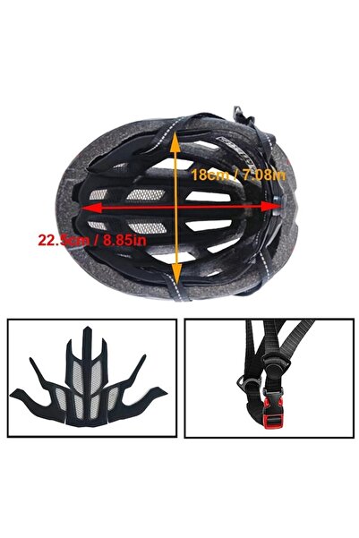 LEBLOU Bicycle Helmet with Magnetic Visor, LED, Adjustable Size 52-62 cm