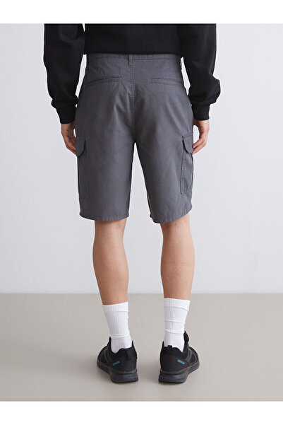 LC Waikiki Ανδρικό σορτς Cargo Standard Fit από ανθρακί