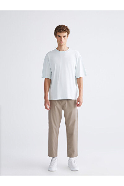 LC Waikiki Tricou pentru bărbați albastru guler rotund bumbac moale