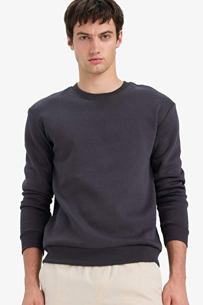 DeFacto Men's Sweat T3777Az/Ar138 D.Anthra
