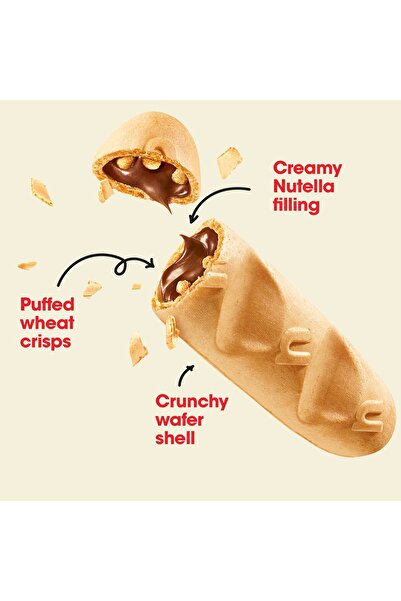 Nutella B-Ready 220 g Bars with Hazelnut Spread Ideal for Snacking Anytime