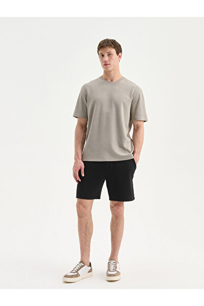 LC Waikiki Men's Gray Crew Neck T-Shirt