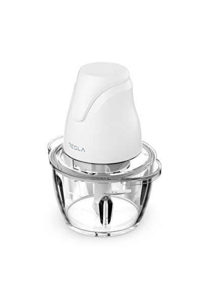 TESLA Chopper FC302W, 400W, Glass bowl, 1 liter, Quadruple blade, White