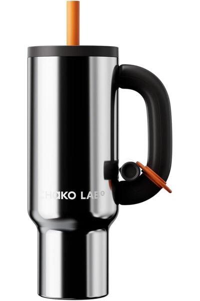 CHAKO LAB CHaKOLAB BaWangCUP Stainless Steel Insulated Tumbler with Handle and Straw, BPA Free, 950 ml