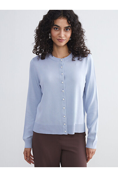 LC Waikiki New Season Crew Neck Women's Knitwear Cardigan