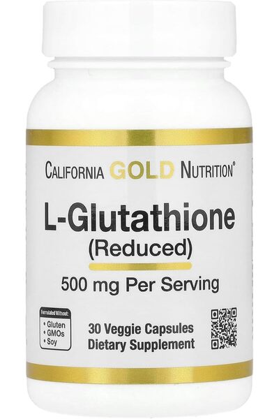 California Gold Nutrition L-Glutathione Glutatyon 500 Mg 30 Caps