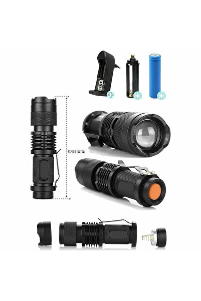 Epilons Zoomlu El Feneri Su Geçirmez El Feneri Kama Star Km82 ZENVİA-4567