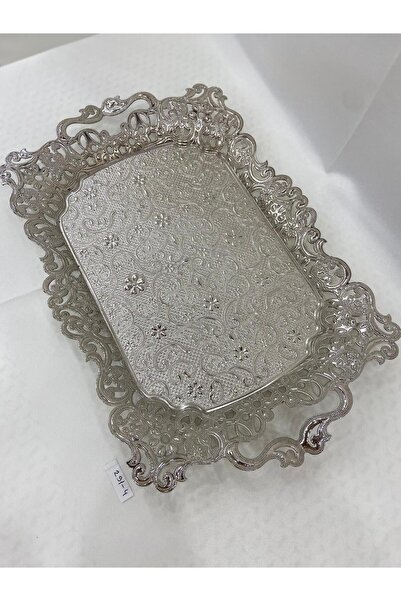 GÜRLEK TEKSTİL Шоколадова тава Sena с релефен дизайн в сребрист цвят Размери ...