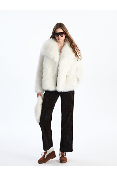 LC Waikiki İzr New Season Jacket Collar Women's Fur Coat