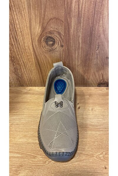 MASSİMA حذاء باليه من الجلد الطبيعي بنعل جل