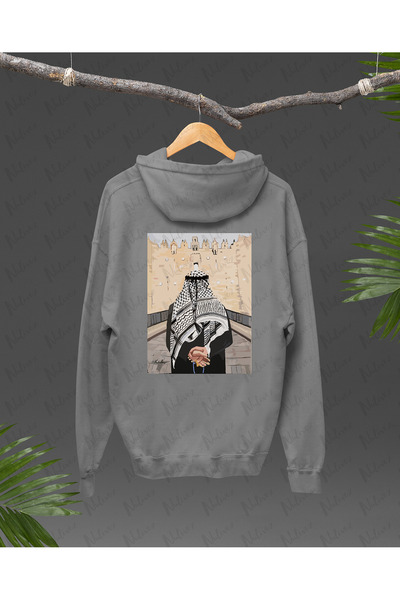 Nulivez Palestine Design Back Printed, High Quality Unisex Oversize Hoodie