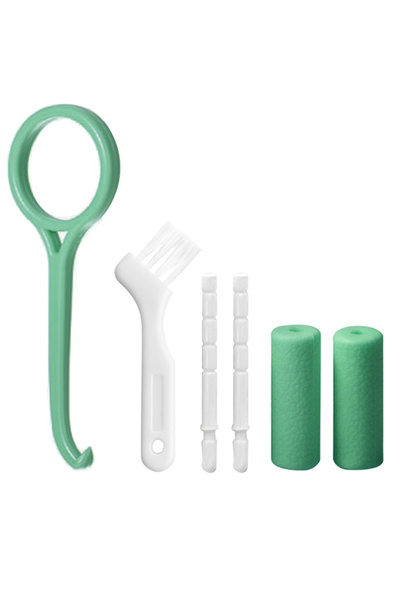 L&Wen Aligner Removal Tool Set with 2 Chewies, 1 Removal Tool, and 1 Brush for Aligner Wearers (Green)