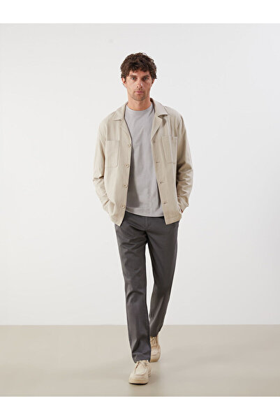 LC Waikiki Green Standard Fit Gabardine Men's Chino Trousers