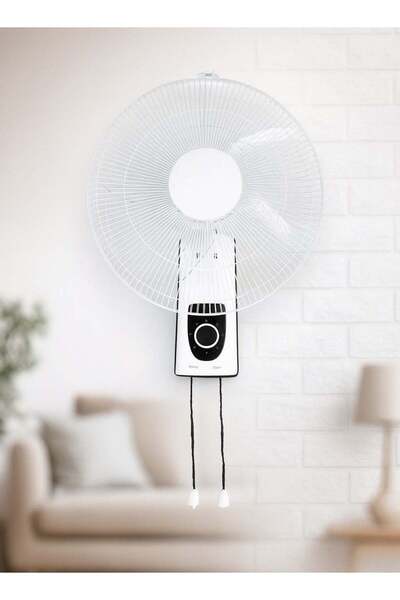 Hammer Wall Fan White Cover | Wall Fan with Three Speeds and Low Energy Consumption