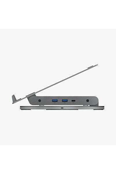 Spigen Laptop / MacBook Adjustable Desk Stand / Multi Hub Multiplexer 6 in 1 Port Ld204H - Amp08885