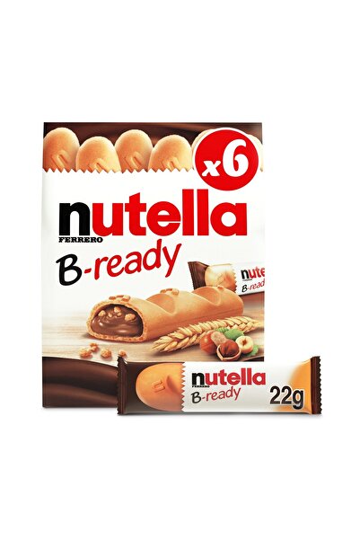 Nutella B-Ready 220 g Bars with Hazelnut Spread Ideal for Snacking Anytime