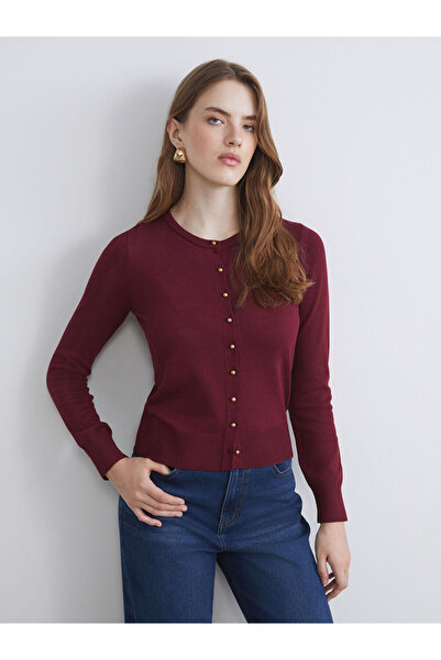 LC Waikiki Peak New Season Crew Neck Women's Knitwear Cardigan
