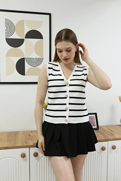 Mintaş Striped knitwear cardigan