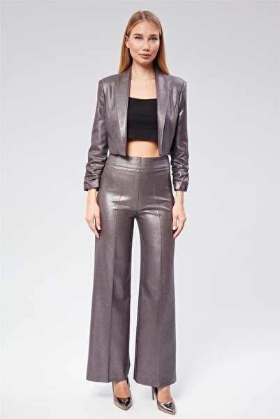 HomeStore Simli Geniş Kesim Pantolon