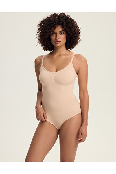 ESOTIQ Body modelator pentru femei, modelator brazilian, fără mâneci | Shrinky