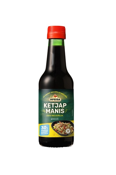 Inproba Ketjap Manis, 30% mai putin zahar, 250 ml