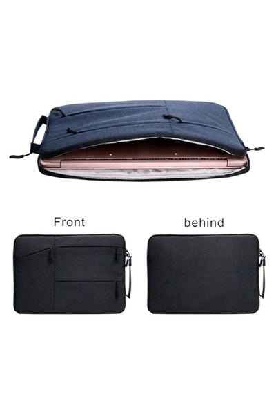 HALAMODO Waterproof Vertical Laptop Sleeve for 15-inch Macbook, Portable Cover for Tablet and Notebook