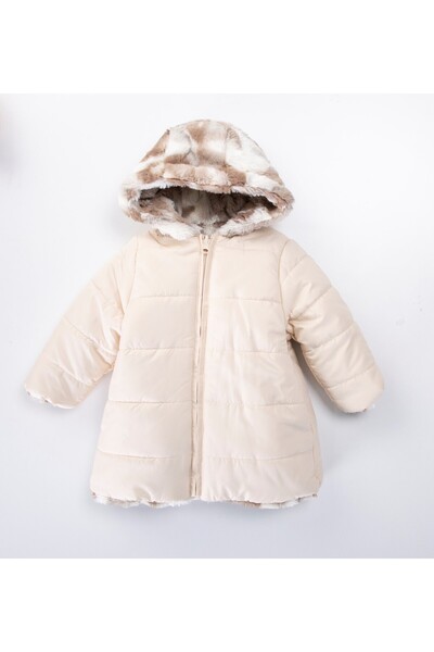 Midimod Çift Taraflı Ruzgar ve su geçirmez Kız Çocuk Mont 2-6 Yaş 50315