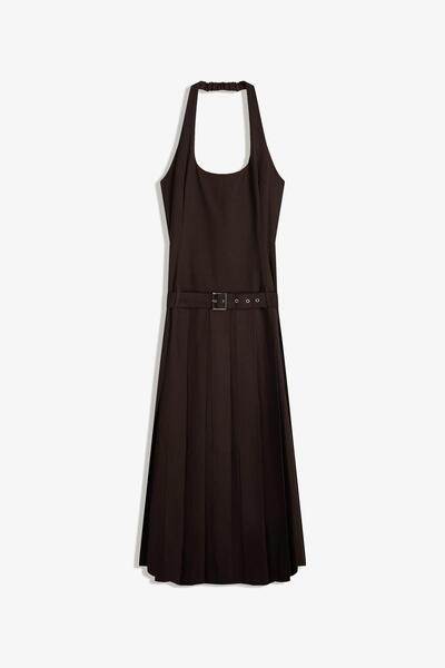 Bershka Halter mini dress with belt