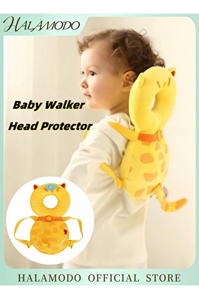 HALAMODO Baby Walker Head Protector Adjustable Baby Head Protection Backpack Backpack for Learning Walking Cr