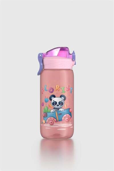 Renga Wave Patterned 530 ml Children's Water Bottle 912168 Pink