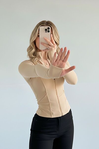 1blood Μπλούζα Rover Basic Slim Fit με φερμουάρ