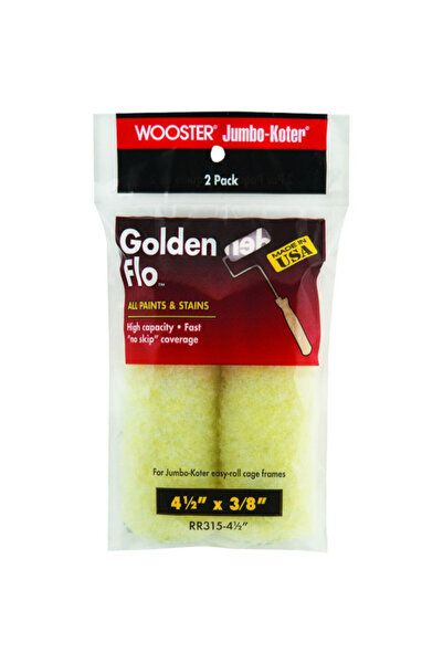 Wooster غطاء أسطوانة طلاء جامبو كوتير إن فلو سريع التغطية، قطعتان، 4.5 × 3/8 ...