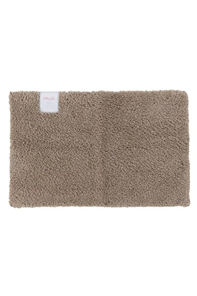 ACE سجادة حمام من البوليستر (بني داكن، 50 × 80 سم)