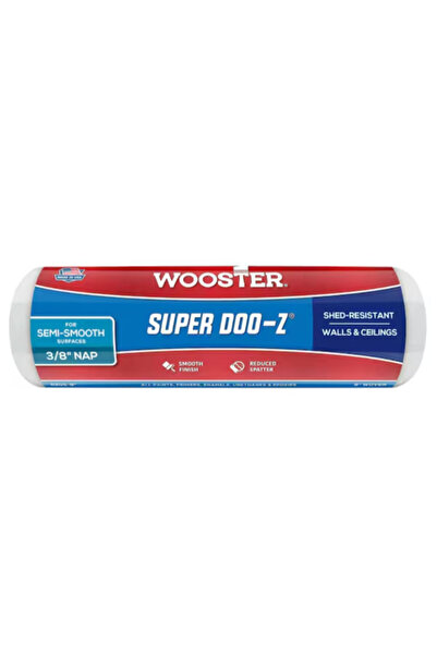 Wooster غطاء أسطوانة طلاء من القماش المنسوج من سوبر دو-زد، مقاس 9 × 3/8 بوصة