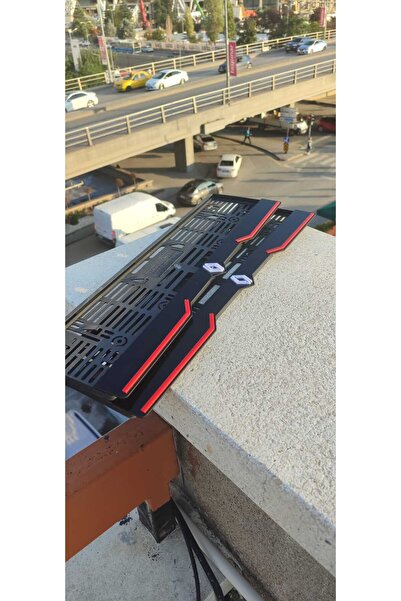 Meftun Ahşap Dizayn Renault Model Uyumlu Kırmızı Çizgili Pleksi Piona Black P...