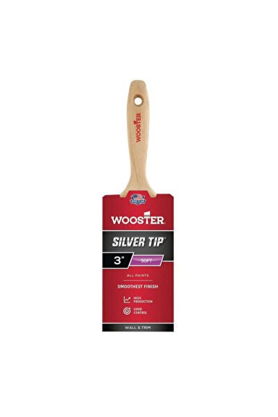 Wooster Silver Tip Polyester High Production Varnish Brush 3inch