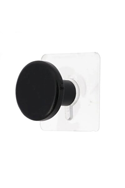 ACE حامل خطاف من الخيزران من Tendance على ملصق (أسود، قطر 4.5 سم)