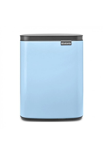 Brabantia Bo Small Waste Bin 1006631, 7 l, Smooth and silent opening, Anti-slip base, Light blue