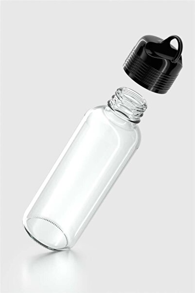 Renga Moon 450 ml Glass Flask 922009 Black