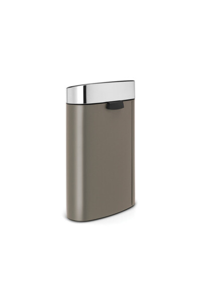 Brabantia Touch Bin New 650529, 40 l, Silent and smooth closing, Flat back, Grey/stainless steel