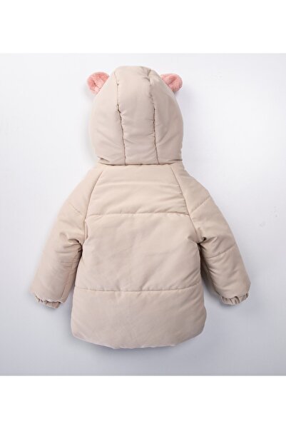 Midimod Water and Windproof Hooded Inflatable Plush Winter Girl's Coat 2-6 Years Old 50327
