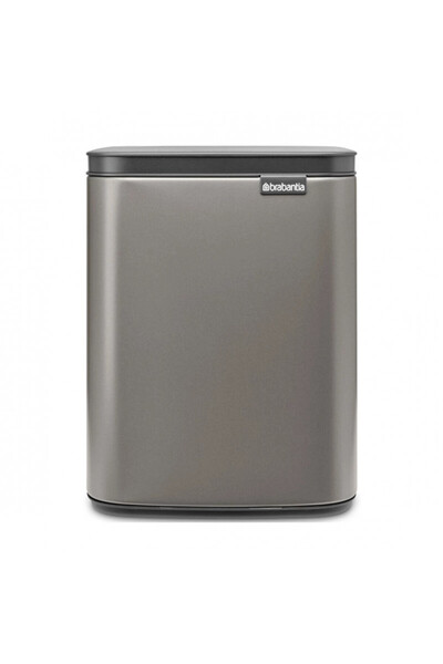 Brabantia Bo Small Waste Bin 1006628, 7 l, Smooth and silent opening, Anti-slip base, Grey