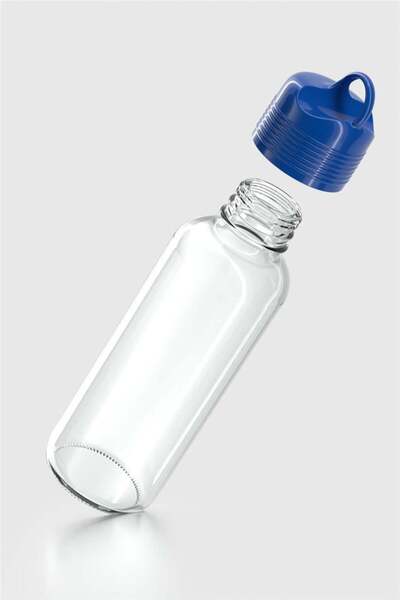 Renga Moon 450 ml Glass Flask 922009 Blue