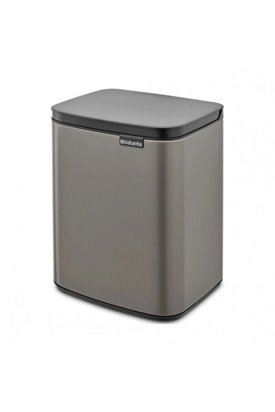 Brabantia Bo Small Waste Bin 1006628, 7 l, Smooth and silent opening, Anti-slip base, Grey